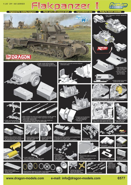 Dragon 1/35 2cm Flak 38 auf Pz.Kpfw.I Ausf.A Flakpanzer I | 6577