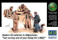 Master Box 1/35 Modern US tankmen in Afghanistan. "Can we buy one of your sheep for a BBQ?" | MB35131