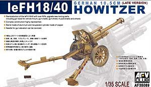 AFV Club 1/35 eFH18/40 German 10.5cm Late Version Howitzer Gun | AF35089