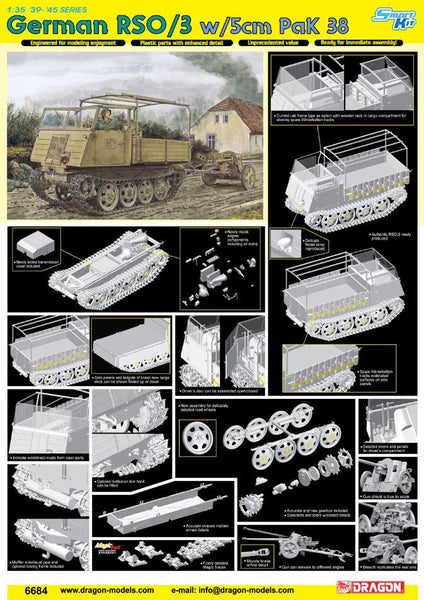 Dragon 1/35 RSO/03 w/5cm PaK 38 | 6684